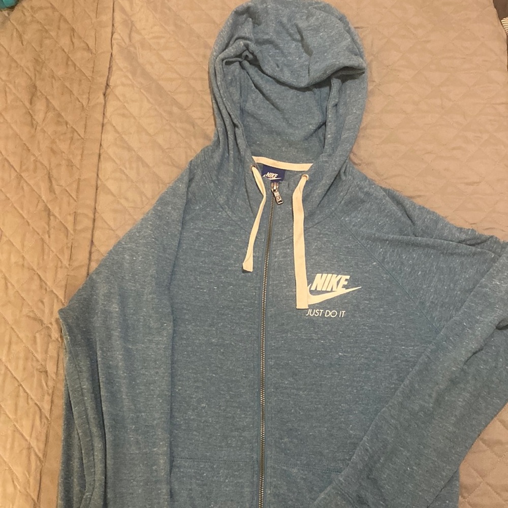 COPY - Blue Heather Nike zip up hoodie